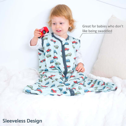 LollyBanks Baby Sleep Sack Organic Cotton 2-Way Zipper 0.5 TOG