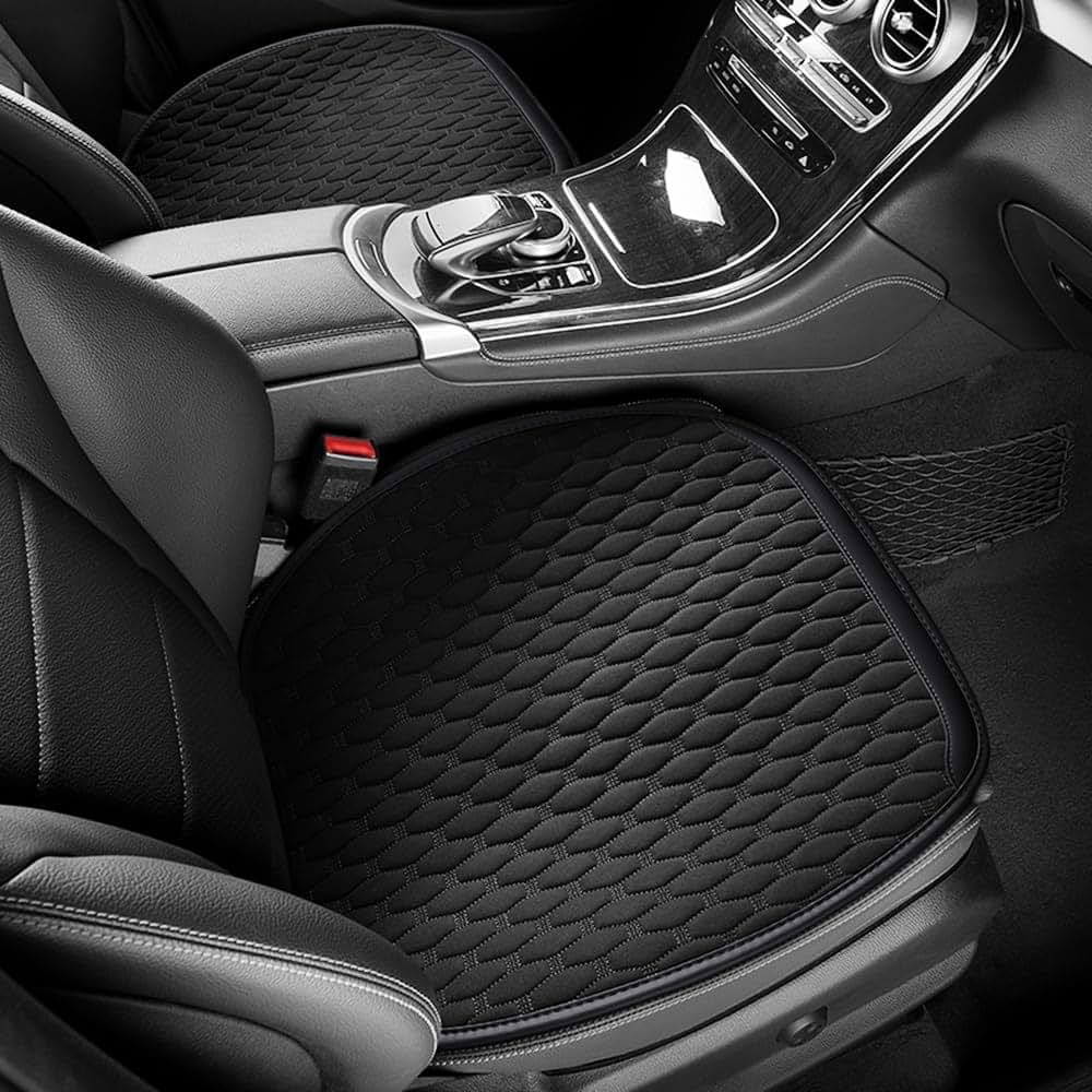 Cxzty Car Seat Cushion For Ford Edge 2015-2019, Black Front Seat Pad