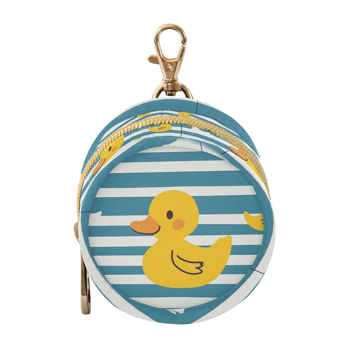 BabyOneStop Yellow Ducks Pacifier Case with Zipper and Clip Wristlet