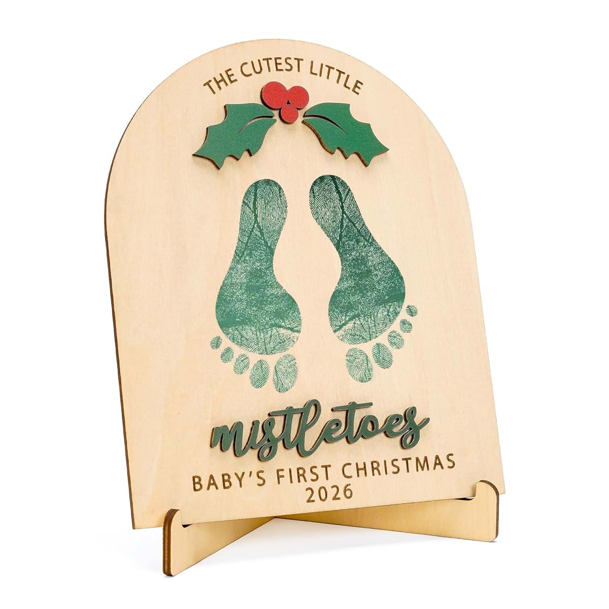 Rusaten Baby Footprint Kit Christmas Keepsake