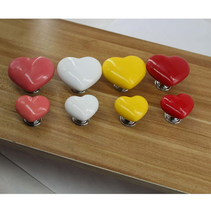 Zerniple Yellow Ceramic Handle Pull Door Knobs For Children's Room (6 Pack) (photo 2)