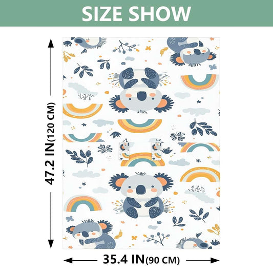 Koala Rainbow Cloud Baby Car Seat Canopy Cover for Stroller & Privacy Use