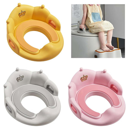 Tkidplw Potty Training Toilet Seat With Handles And Cushion (photo 2)