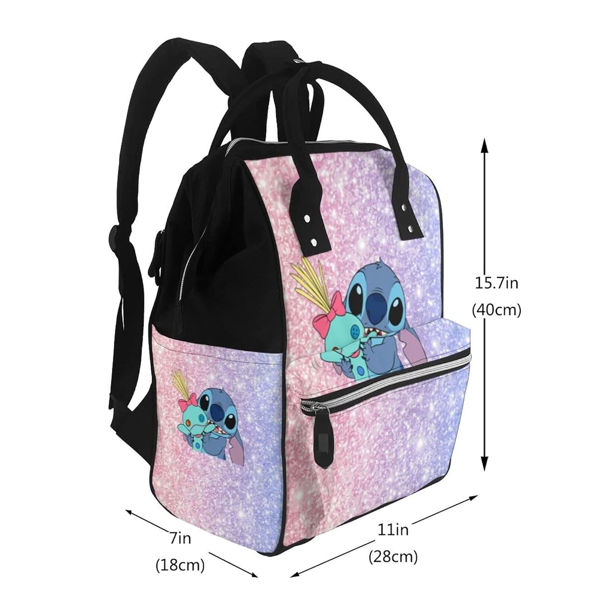 TUIC Gearbest Cartoon Cute Stitch Diaper Bag Backpack For Mom Baby Bags Waterproof Large Capacity Multi-Function (photo 2)