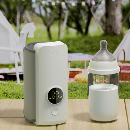 Depisuta Portable Bottle Warmer, USB Rechargeable Constant Temperature Universal Portable Milk Heater, Night Time Auto (photo 3)