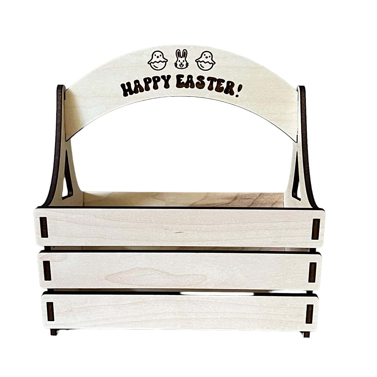 Made By R And R Wood Emoji Easter Basket