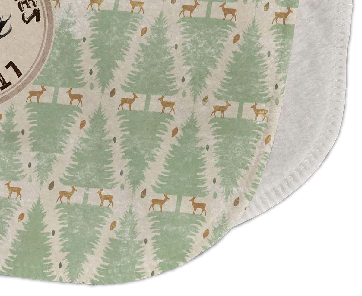 Baby Milano Personalized Deer Burp Cloth - Fleece w/Name or Text (photo 3)