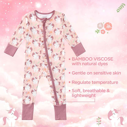 Little Jamjams Rompers Mittens Cuff Zippered Sleeper One-Piece Romper