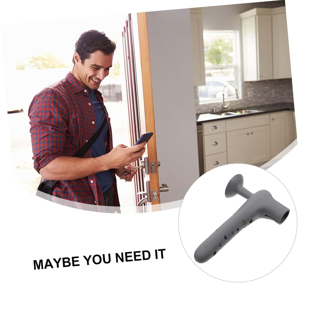BabyOneStop Silicone Doorknob Cover with Suction Cup