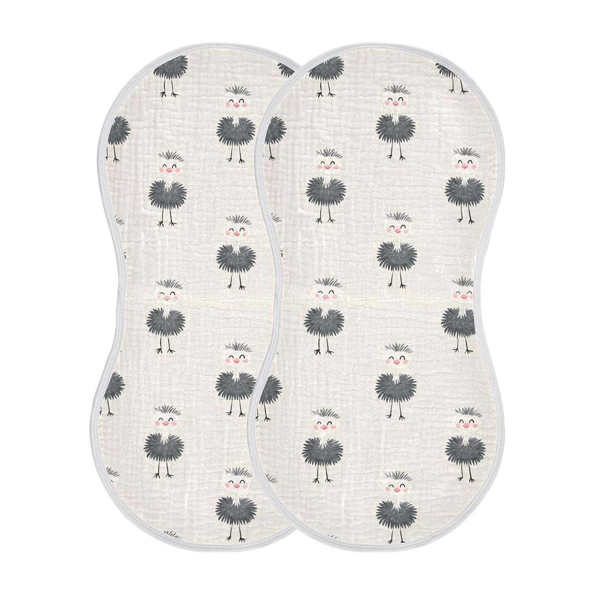 Decor Gift Cotton Burp Cloths With Figure-8 Shoulder Coverage (photo 2)