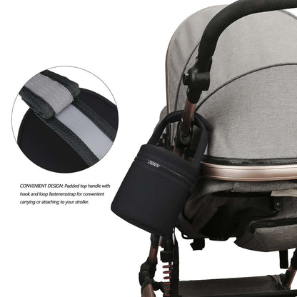 Montesy Waterproof Insulated Baby Bottle Bag in Black (12.5 x 15.5 cm) (photo 4)