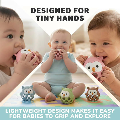 Baby's Way Owl Silicone Teething Toy (photo 3)