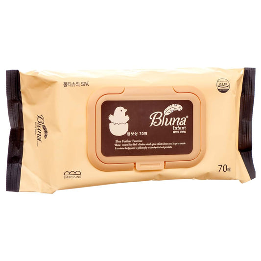 Bluna Premium Baby Wipes, 70 Sheets