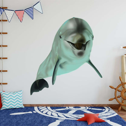 VWAQ Dolphin Wall Decals for Kids Room, Matte Vinyl, 40 x 36 Inches