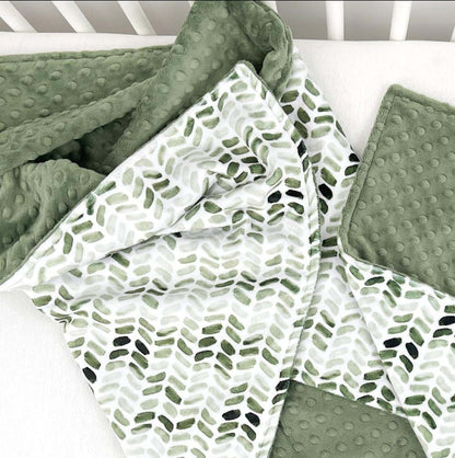 BUTTZO Baby Double Layer Soft Plush Minky Blanket With Dotted Backing for Boys Girls - Toddler Newborn Shower Gifts (photo 3)