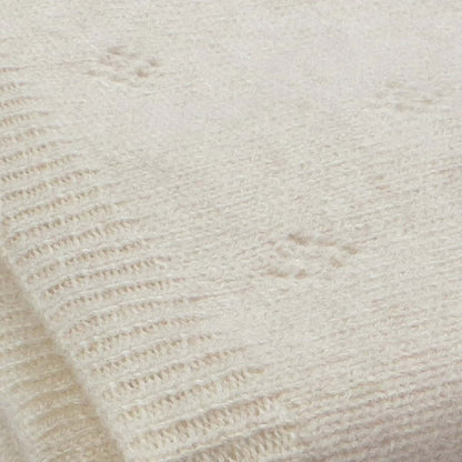 Jet&Bo Baby Cashmere Pointelle Knit Blanket for Stroller & Cuddling
