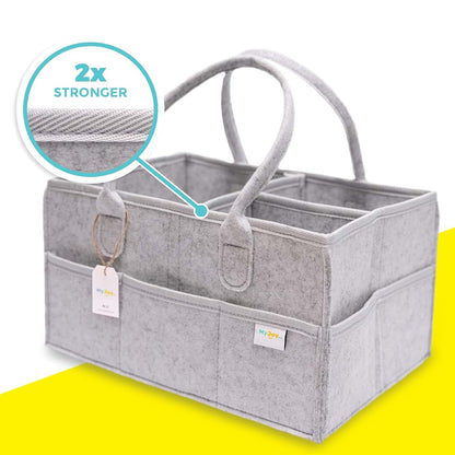 MyJoy Premium Diaper Caddy Organizer - 30+ Diapers Storage