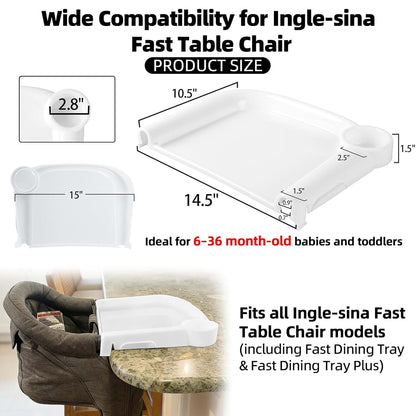 LuQiBabe Portable Baby Dining Tray for Ingle-sina Fast Table Chair (photo 2)