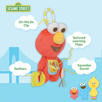 Sesame Street Elmo Activity Toy with Teether Rings and Sensory Sounds
