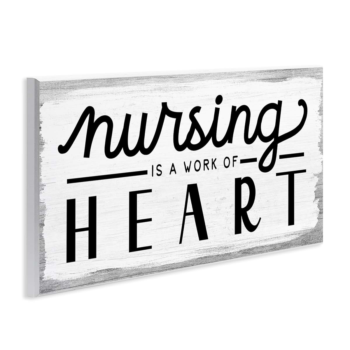 Stupell Industries Nursing Work of Heart Wall Plaque 7x17 Inch