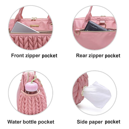Bhafem Convertible Diaper Bag Tote