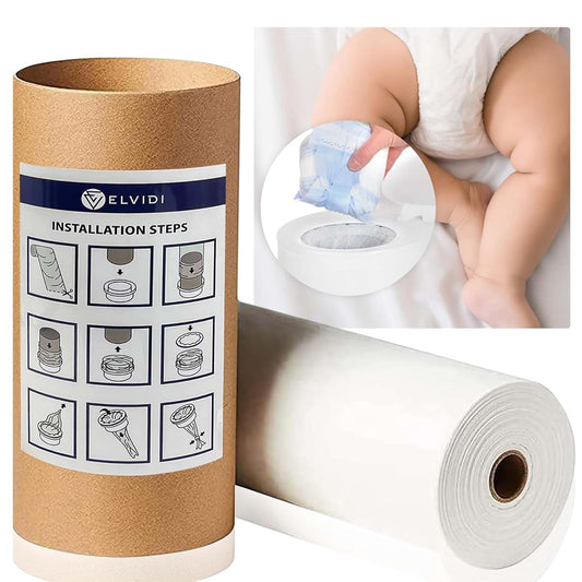 Elvidi 200m Diaper Pail Refill Bag Roll For Universal Disposal Systems