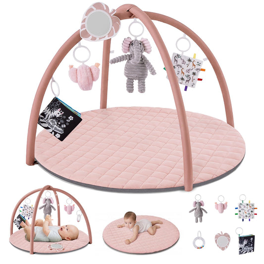 Blissful Diary Play Gym Mat Soft Pink