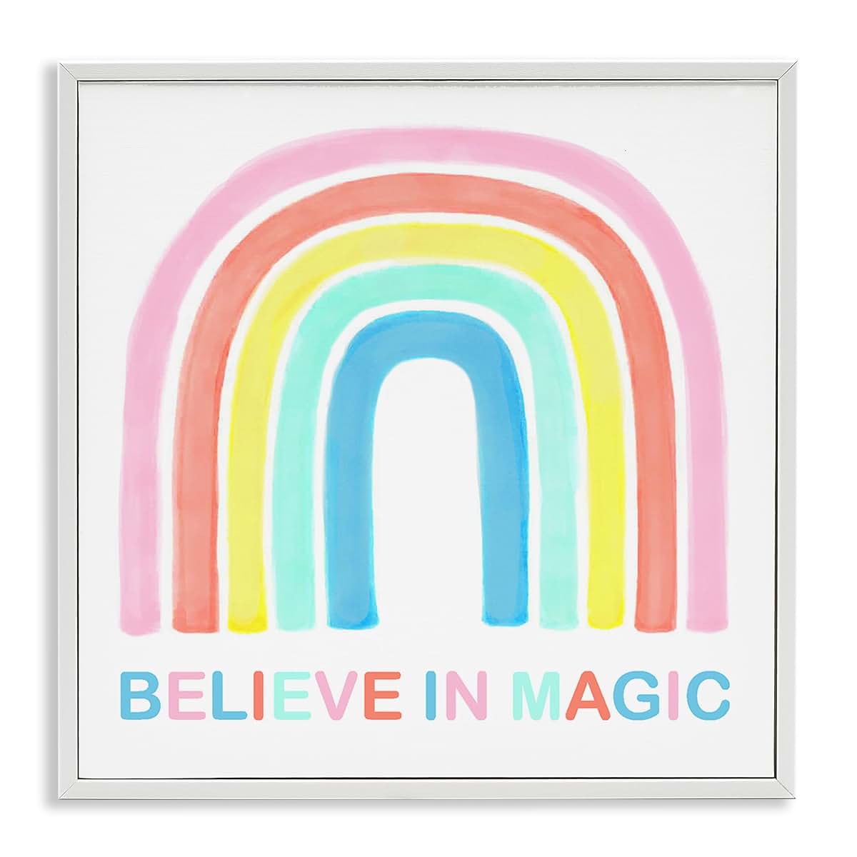 Stupell Industries Rainbow Nursery Framed Giclée Print