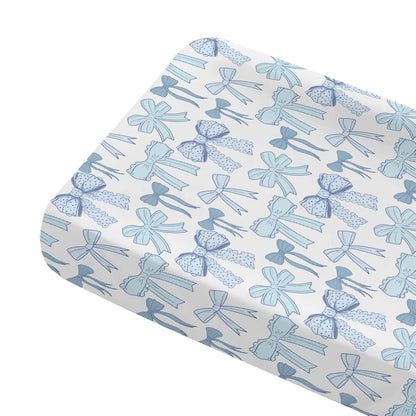 Tewrnvioc Dirty Blue Changing Pad Cover
