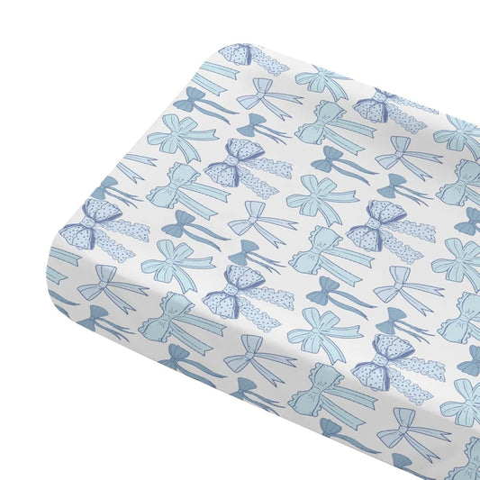 Tewrnvioc Dirty Blue Changing Pad Cover