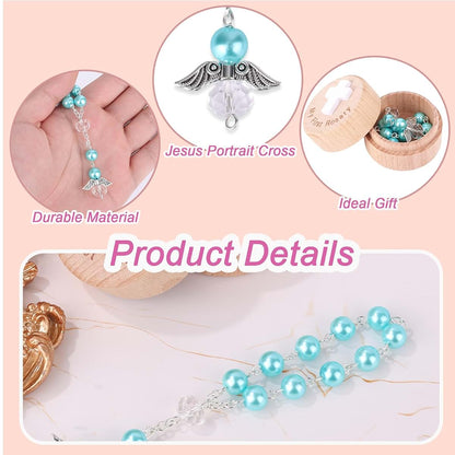 Fukaisu Rosary Bracelet And Memorial Box Baptism Set