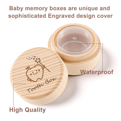 Tweruna Wooden Tooth Fairy Box with Acrylic Inner Case (photo 3)