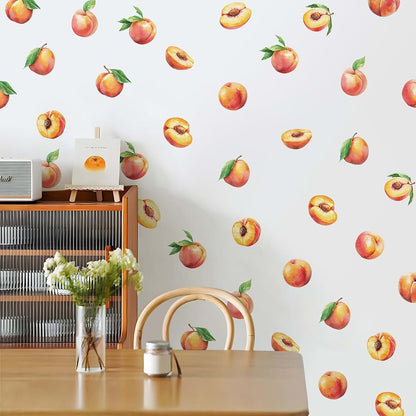 DTLIFEK Peach Wall Decals Sweet Fruit Wall Stickers