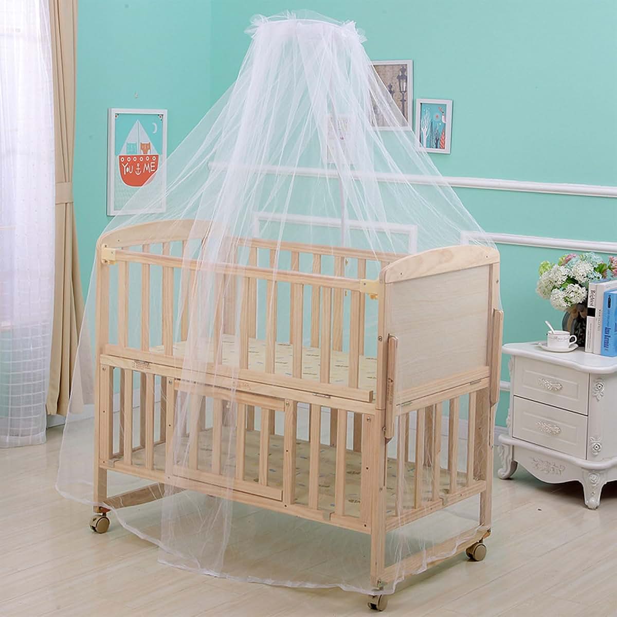 LFRXION Bed Dome Cot Net Canopy Curtains Portable Netting For Toddler Infant Baby Bed (photo 4)