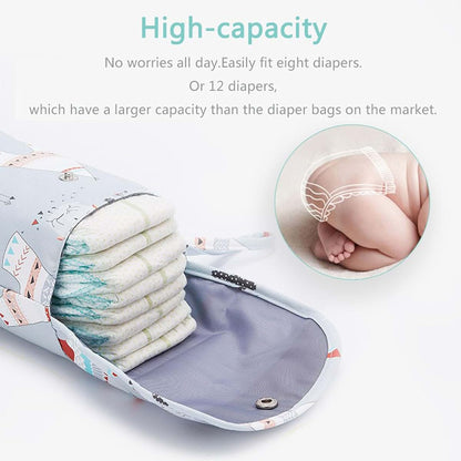 FANSHINUO Portable Large Capacity Oxford Fabric Diaper Storage Bag (photo 3)