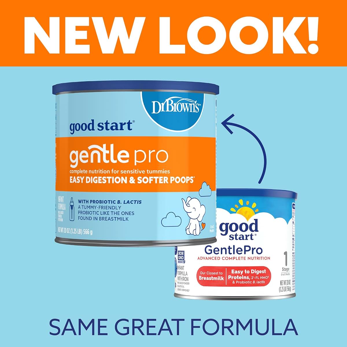 Good Start Dr. Brown's Gentle Pro Infant Formula Powder for Sensitive Tummies