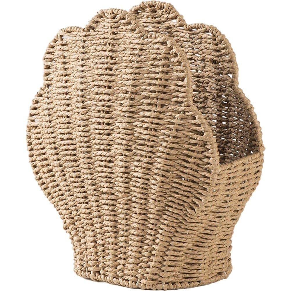 Woven Storage Basket for Toys and Decor - Shell Design