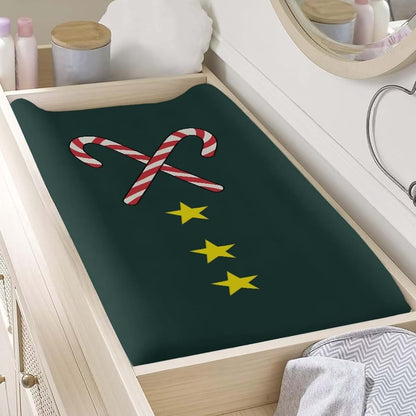 Huisefor Christmas Print Changing Pad Cover