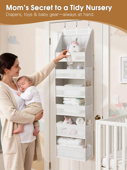 Criusia Over the Door Organizer 6-Shelf Hanging Storage