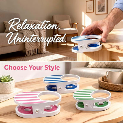 Juesensw Clip-on Beverage Holders, Set Of 3 Striped Cup Holders