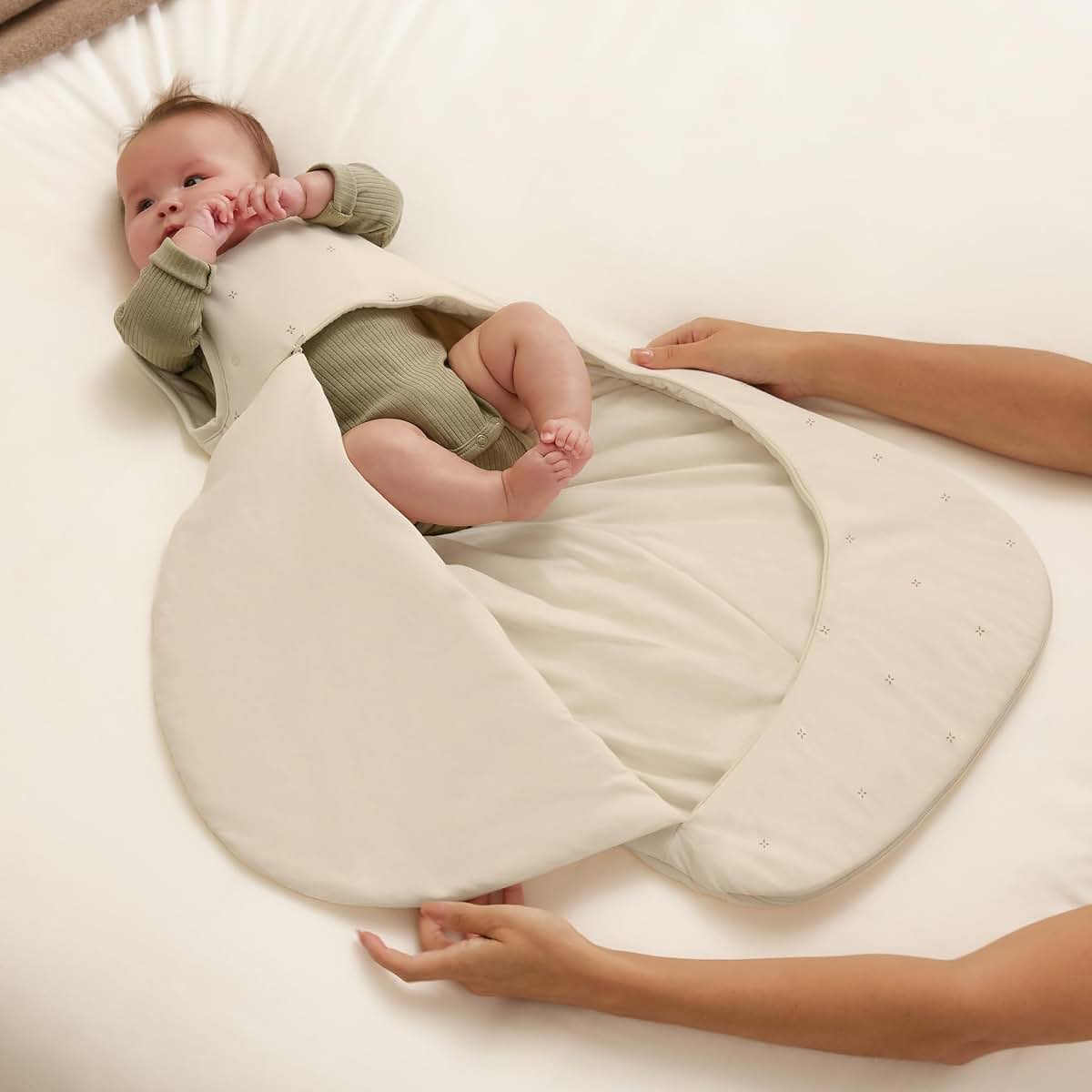 Snuz SnuzPouch Baby Sleep Sack With Diaper Zip, 0–6 Months (photo 3)