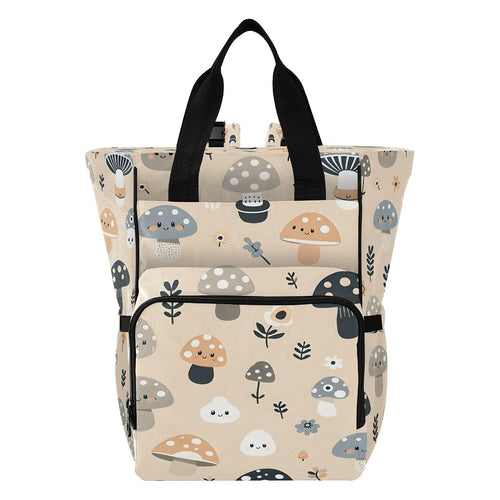 FUGIDOG Mushroom Diaper Bag Backpack with Insulated Pockets