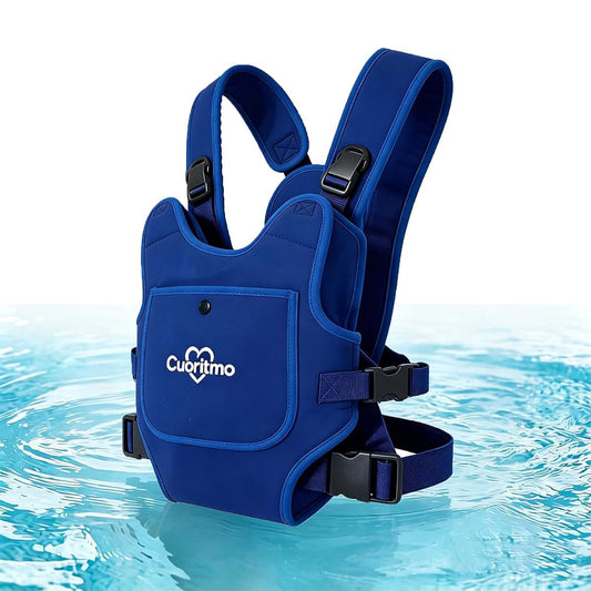 Cuoritmo Neoprene Baby Carrier for Newborn to Toddler, Waterproof Front Carry Holder with Adjustable Straps