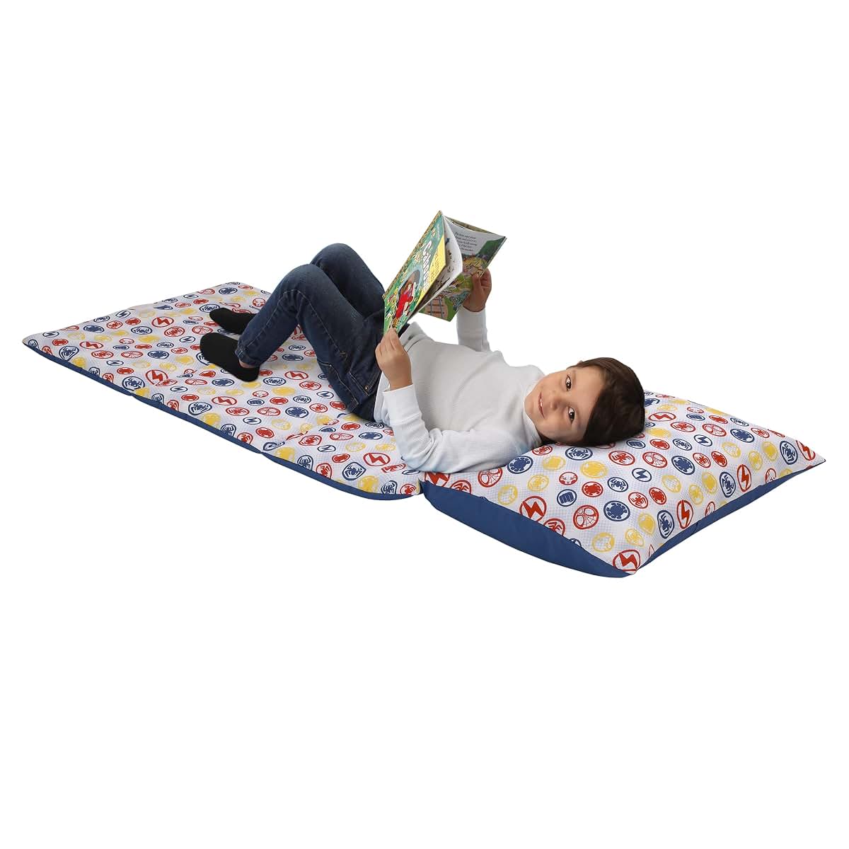 Spidey Team Up Nap Mat | Easy Fold Deluxe Toddler Play Pad