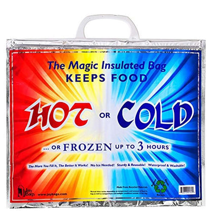 Jay Bags Large Insulated Bag, 10 Count, Original Multicolor