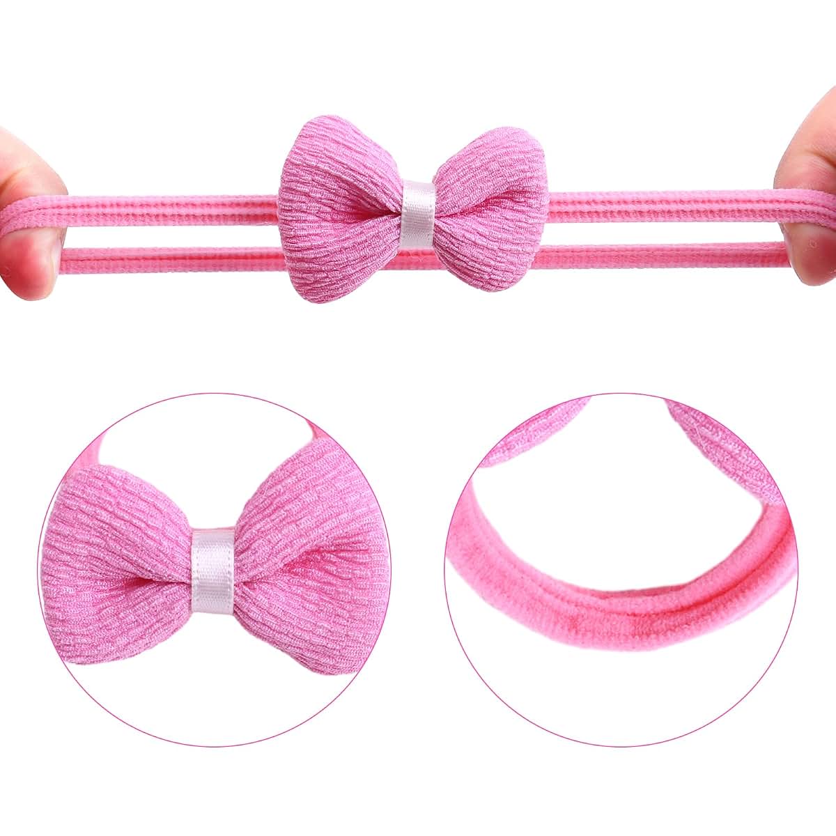 Taangthose 24 Pcs Toddler Hair Ties For Girls Cute Flower Elastic Scrunchies