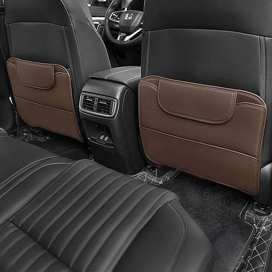 Bawpmaqy Car Seat Kick Mat Protectors In D/Coffee