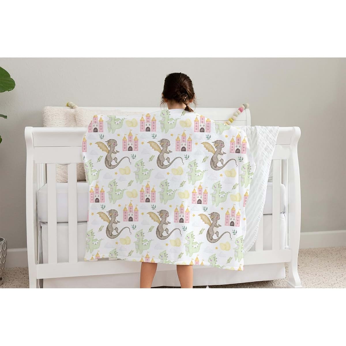 SqtmuHLuo Cute Dragon Tale Flannel Fleece Baby Blanket (photo 3)