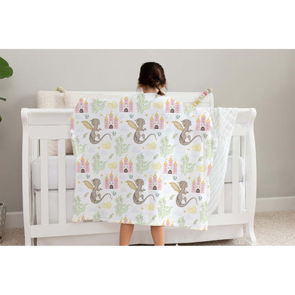 SqtmuHLuo Cute Dragon Tale Flannel Fleece Baby Blanket (photo 3)