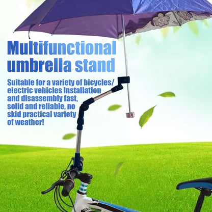 Pastoralist Umbrella Holder Universal Foldable Umbrella Clamp Stretchable Umbrella Mount Rotatable Non-Slip ABS